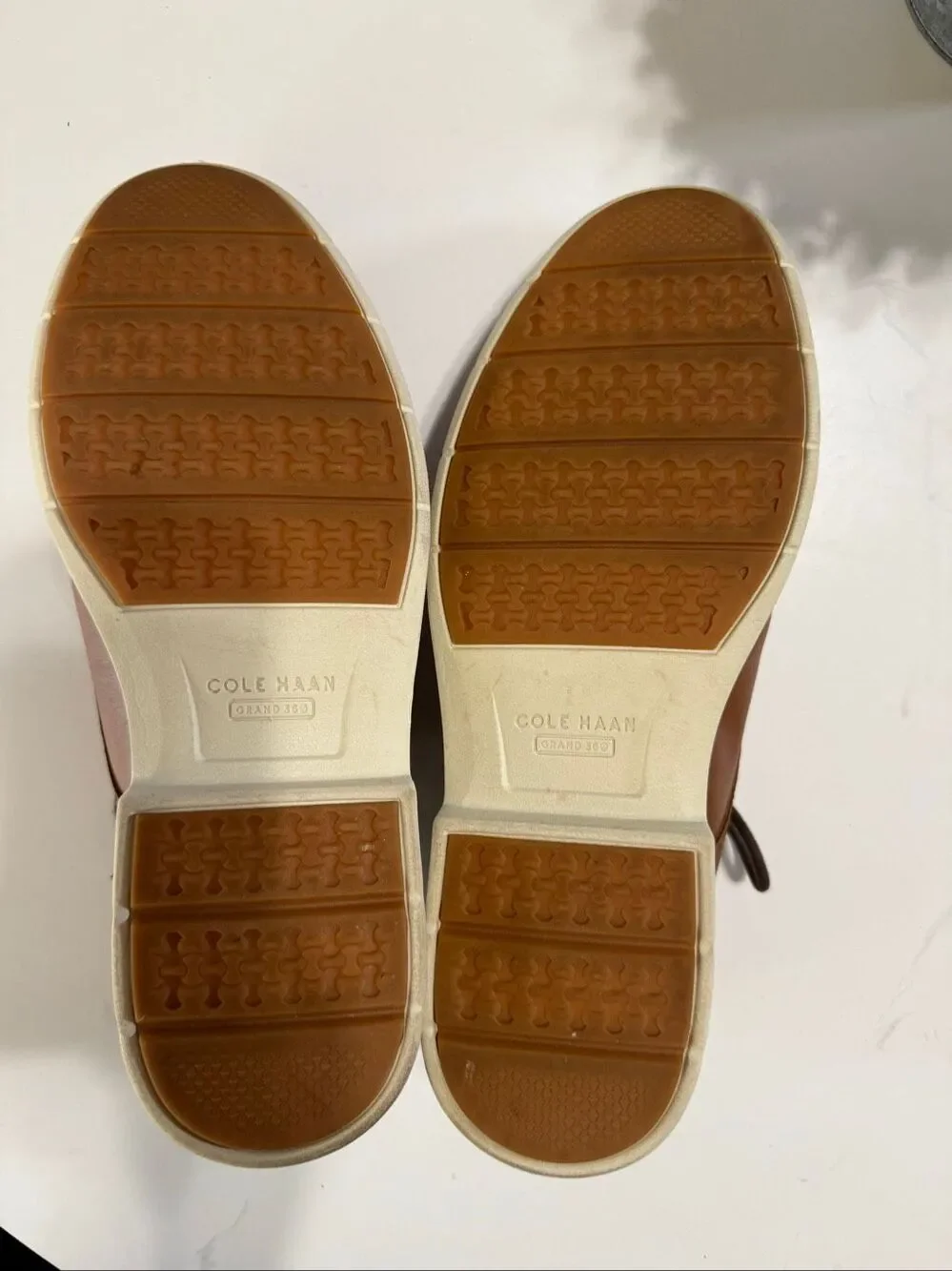Cole Haan Grand Series Lace Up Oxford Loafer Brown Leather Office Prep Size 10.5